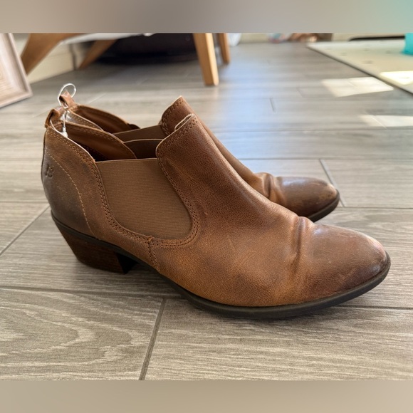 Josef Seibel|Rustic Brown Leather Ankle Booties,low heel•••Western boho style - Picture 2 of 16